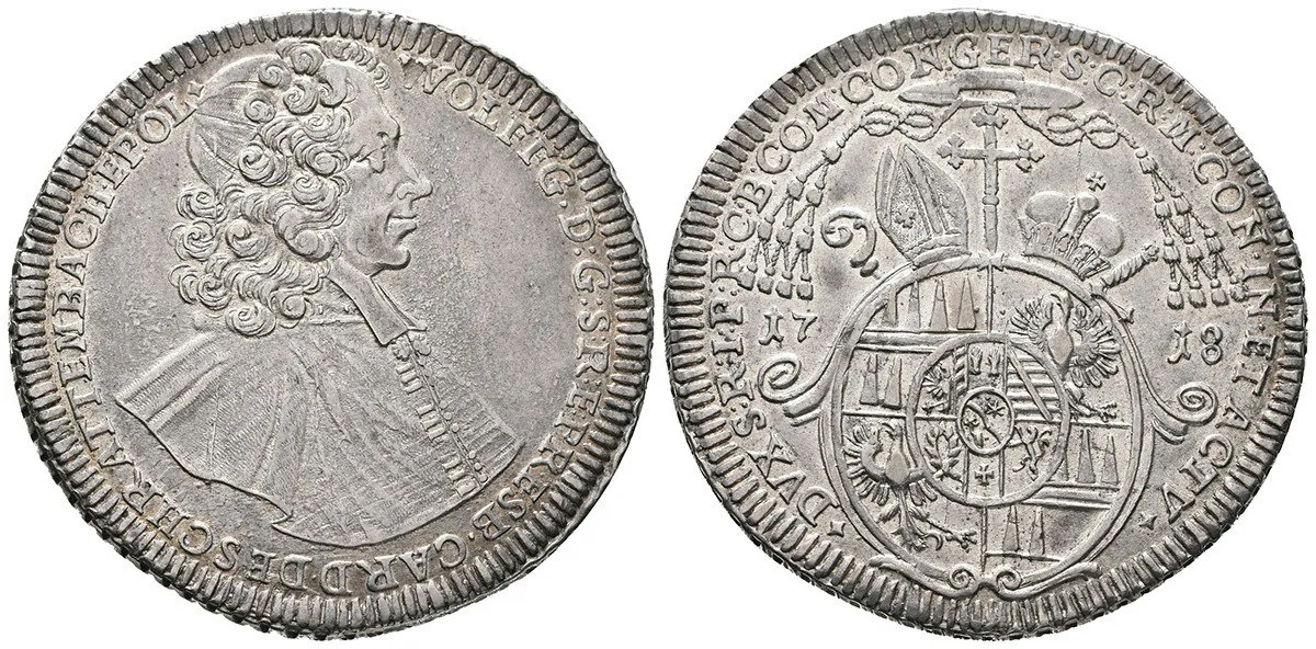 Olomouc - biskupství, Wolfgang von Schrattenbach, 1711 - 1738 — 1