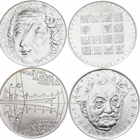 200 Kč 2004 - Jakub Krčín z Jelčan, Vstup do EU, Prokop Diviš, Leoš Janáček,