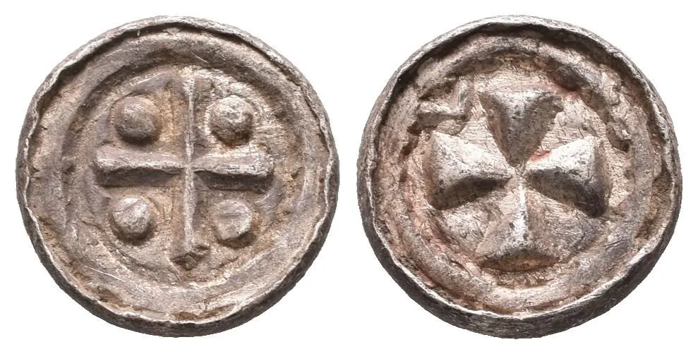 Denár (Sachsenpfennig/Randpfennig), minc. Halle?, pod. Mol D 4:1/2, — 1