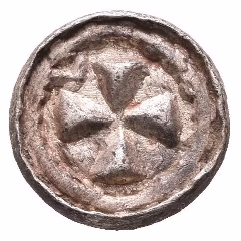 Denár (Sachsenpfennig/Randpfennig), minc. Halle?, pod. Mol D 4:1/2,