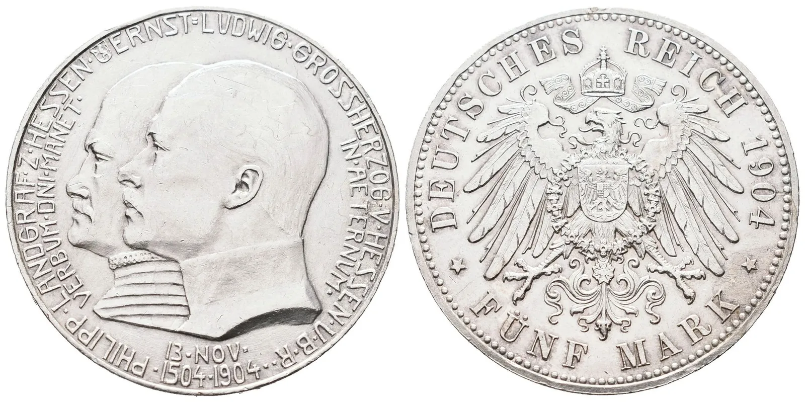 Hessen, 5 Marka 1904 - Jubilejní