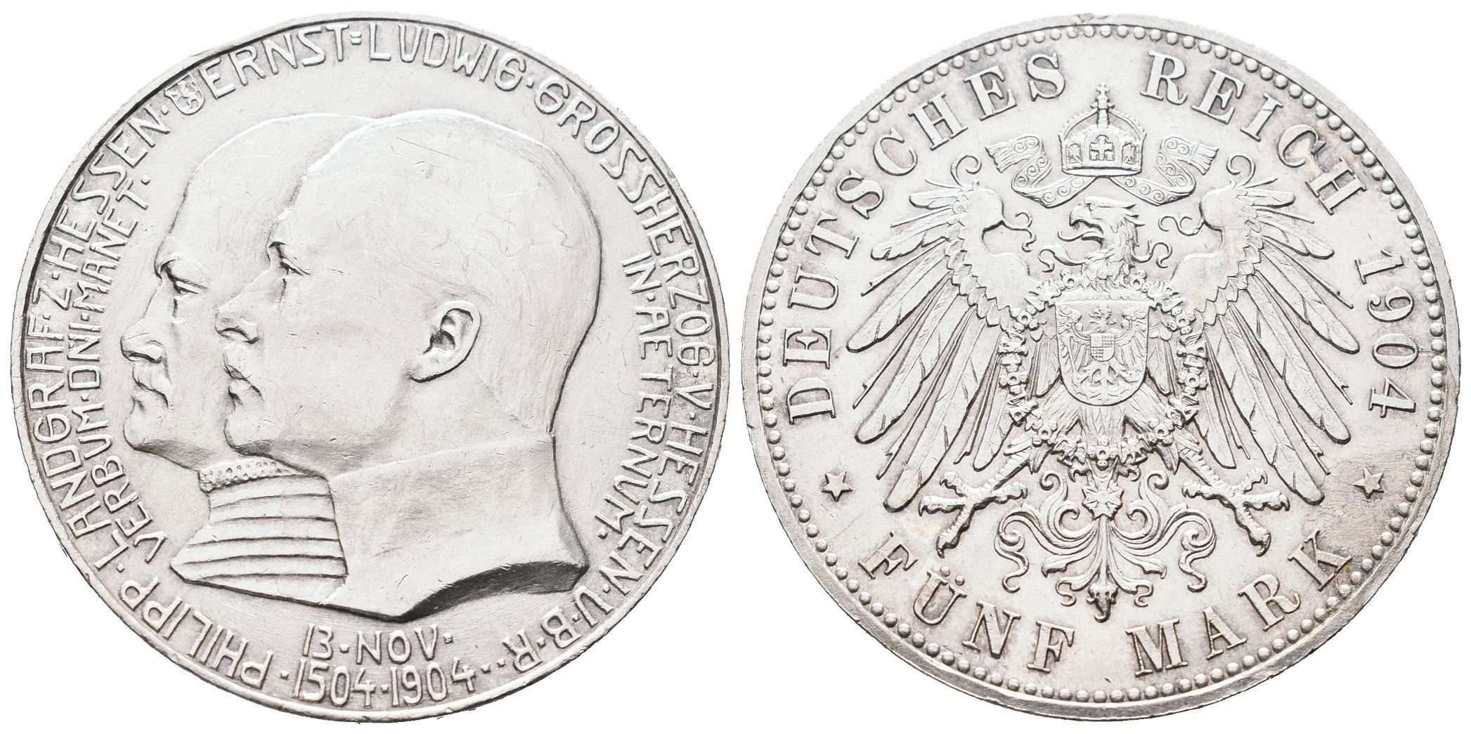 Hessen, 5 Marka 1904 - Jubilejní