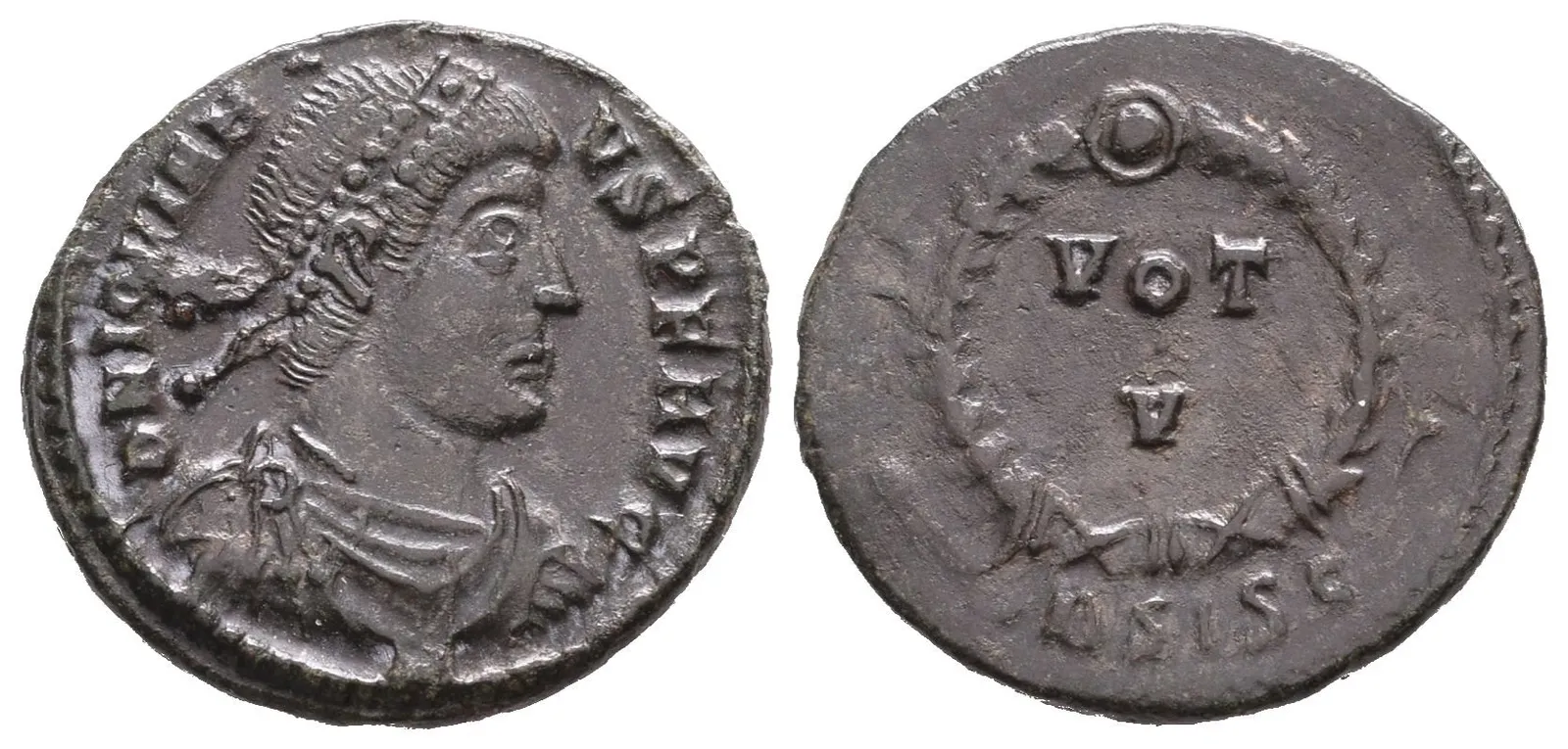 Jovian, follis, Siscia, RIC 108