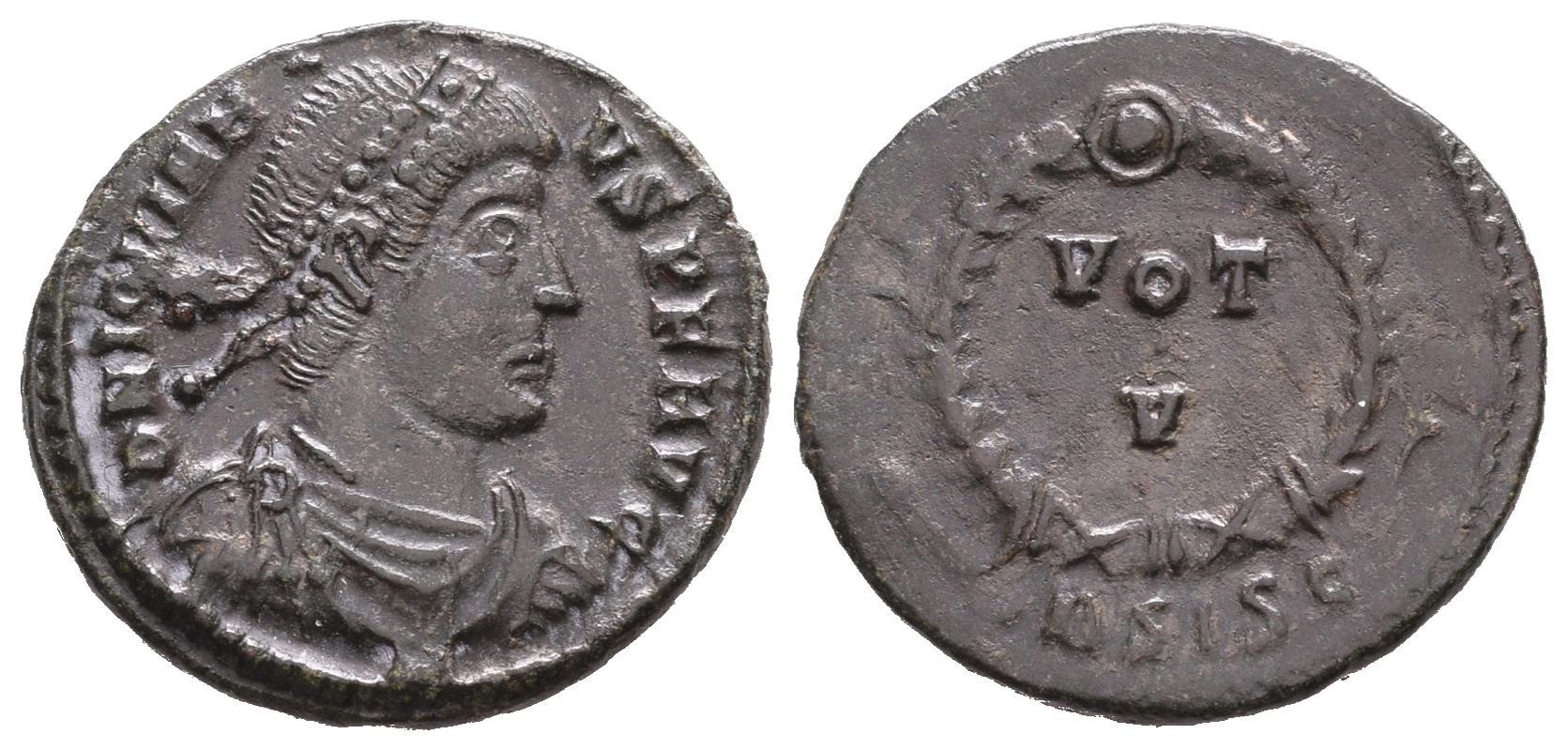 Jovian, follis, Siscia, RIC 108
