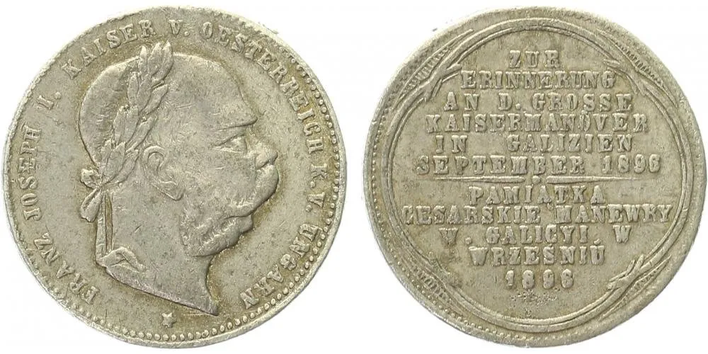 František Josef I., medaile vojenských manévrů — 1