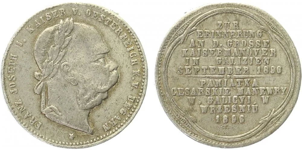 František Josef I., medaile vojenských manévrů — 1