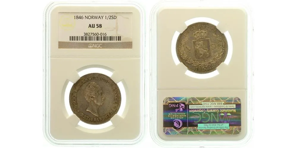Norsko, Oscar I., 1844 - 1859 — 1