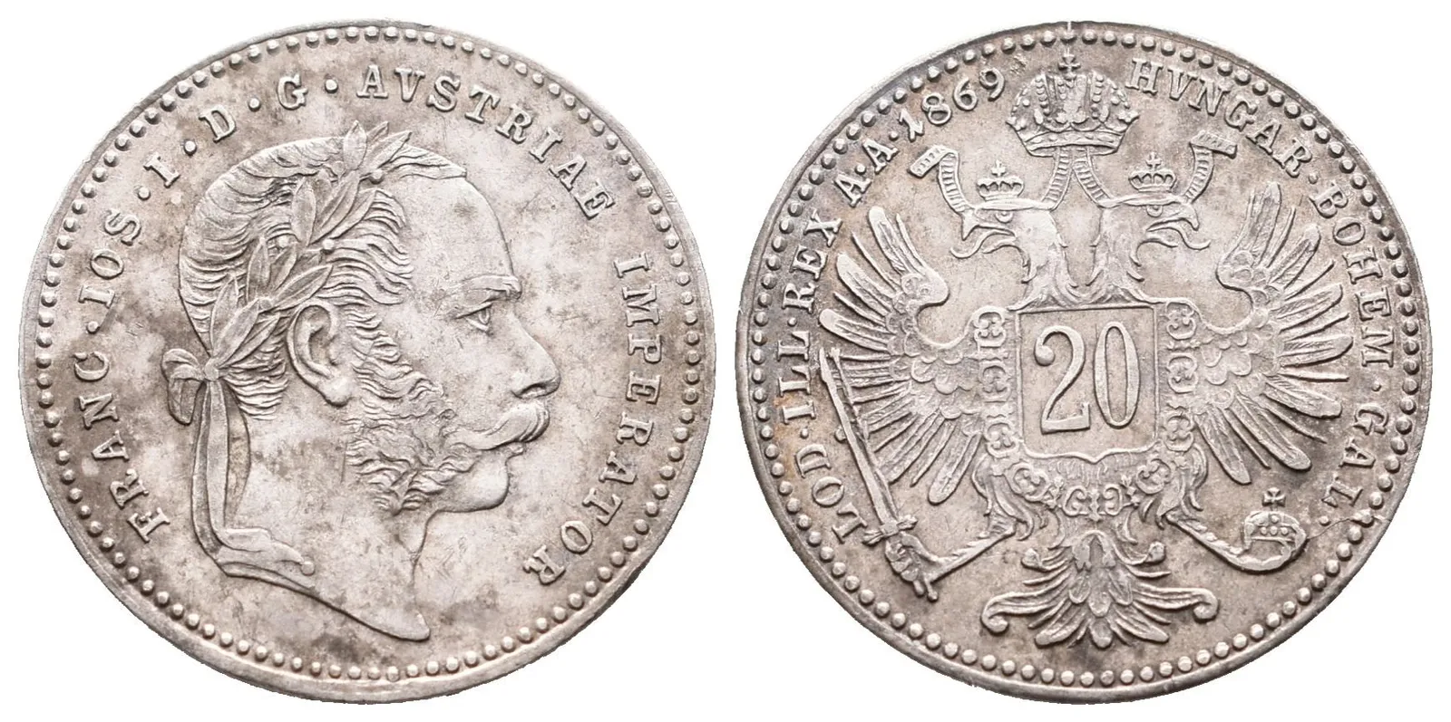 20 Krejcar 1869