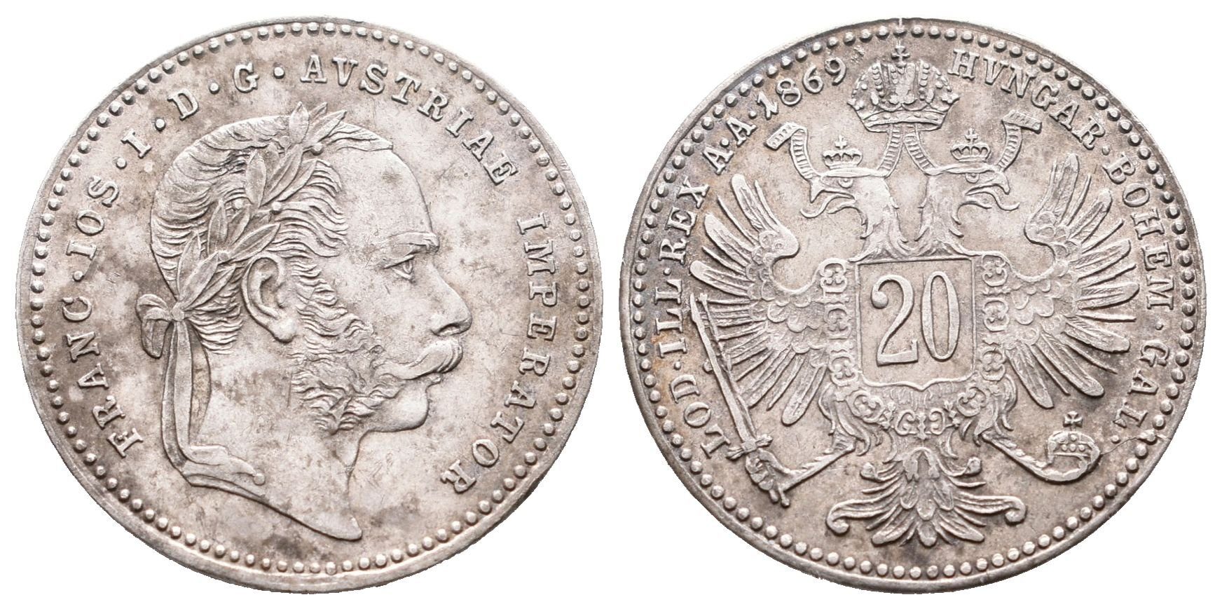 20 Krejcar 1869