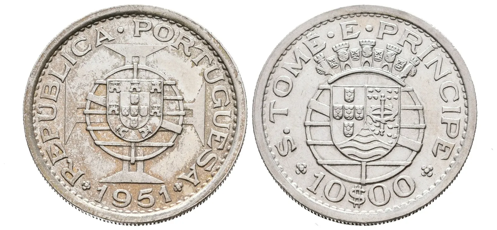 São Tomé e Príncipe, 10 Escudo 1951