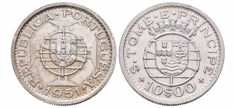 São Tomé e Príncipe, 10 Escudo 1951
