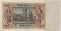 Německo, 5 Reichsmark 1942, 7-místný číslovač, Hej.D1a - fotografie 2