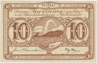 Grónsko, 10 Kroner (1953-1967), P.19a