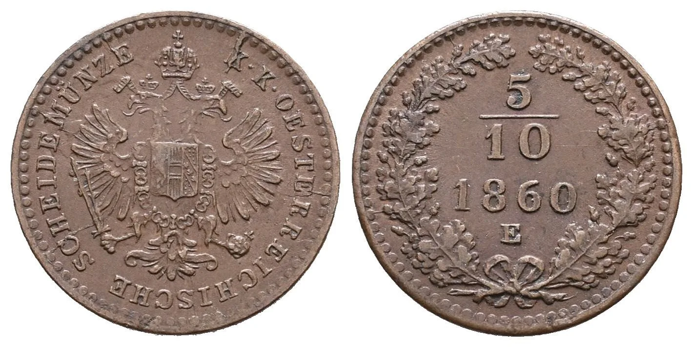 Rakouská a spolková měna, 1857 - 1892 — 1