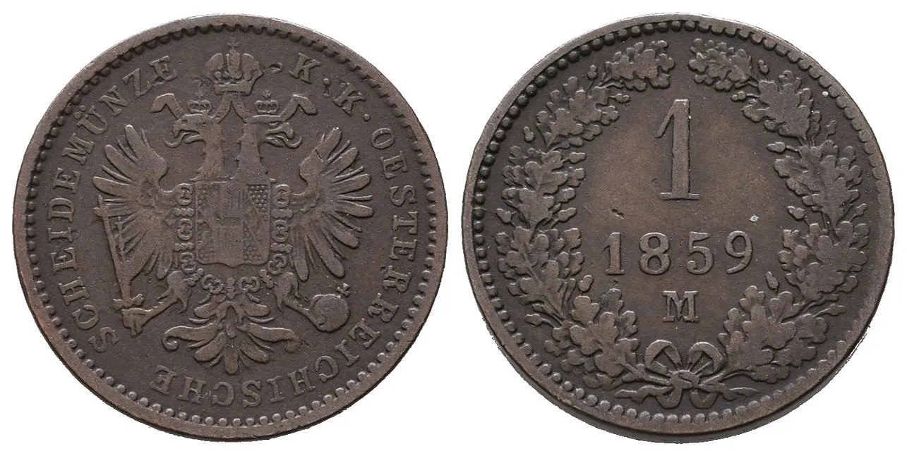 Rakouská a spolková měna, 1857 - 1892 — 1