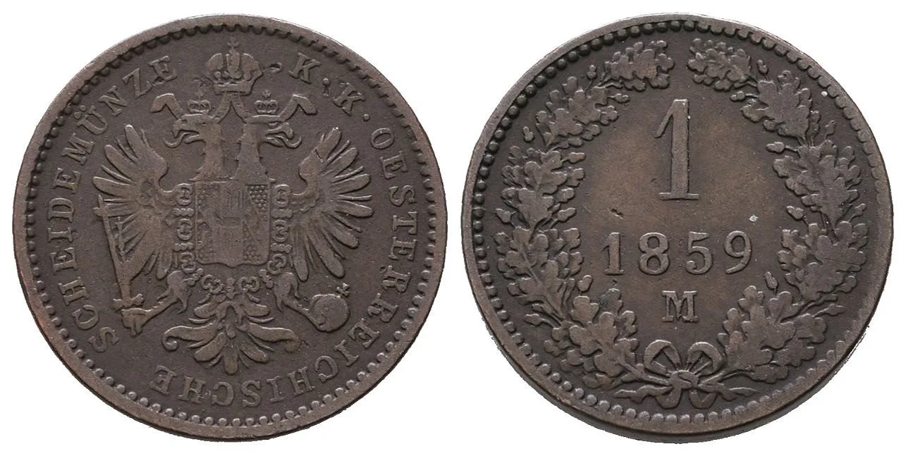 Rakouská a spolková měna, 1857 - 1892 — 1