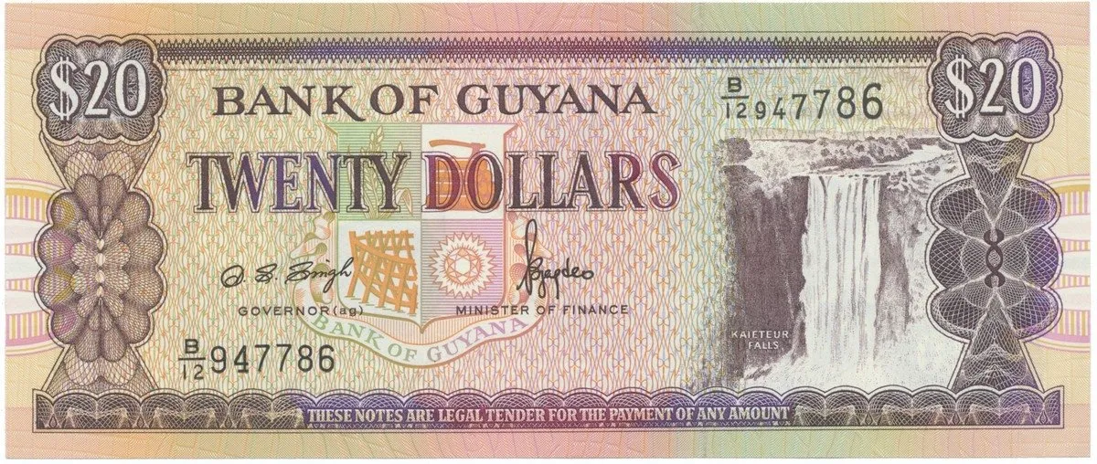 Guyana, 20 Dollars (1996), P.30