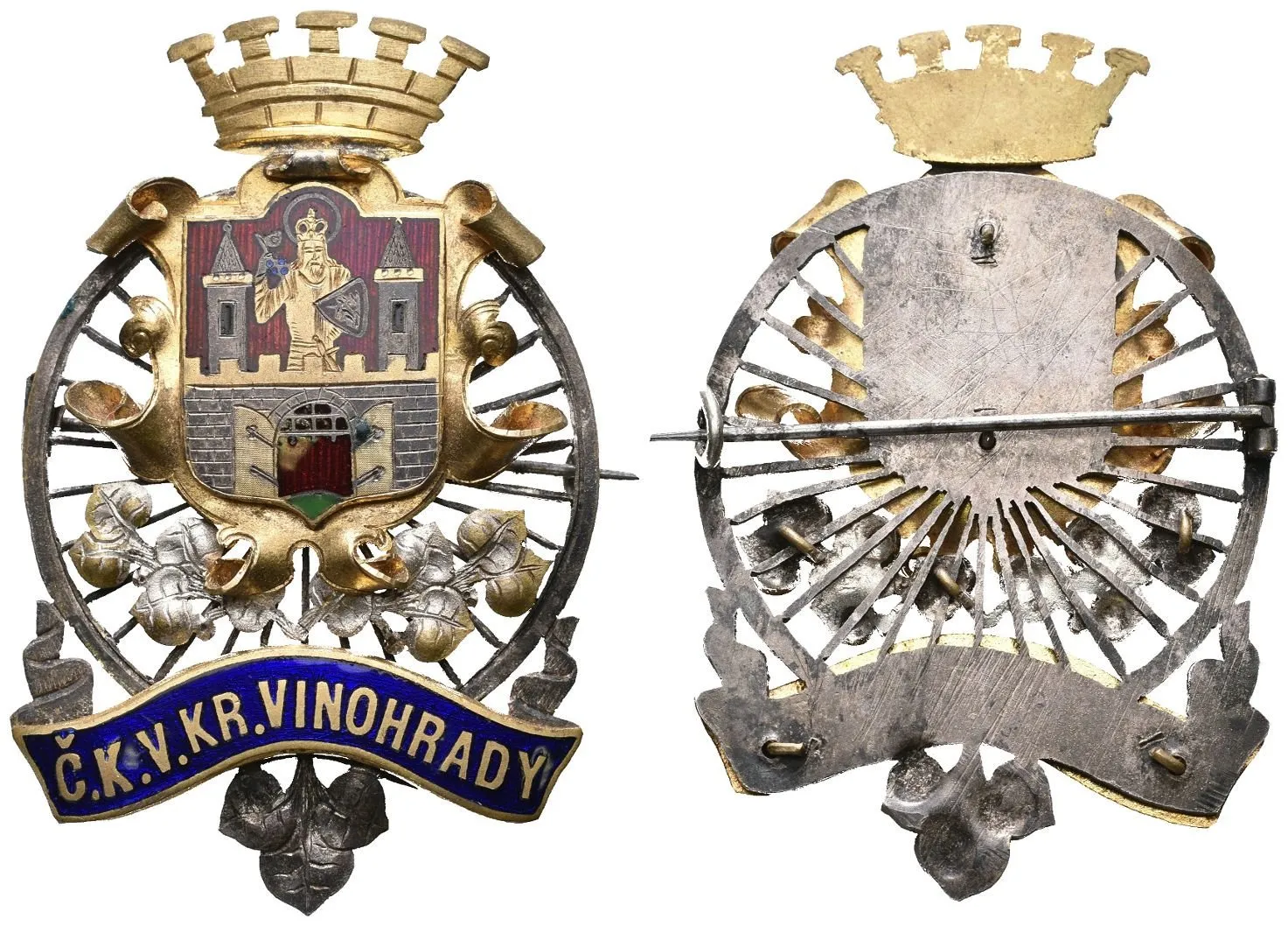 AE Odznak b.l. - Český klub velocipedistů Královské Vinohrady. — 1