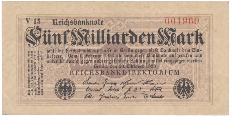 Německo, 5 Milliarden Mark 1923, Ro.120c