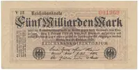 Německo, 5 Milliarden Mark 1923, Ro.120c
