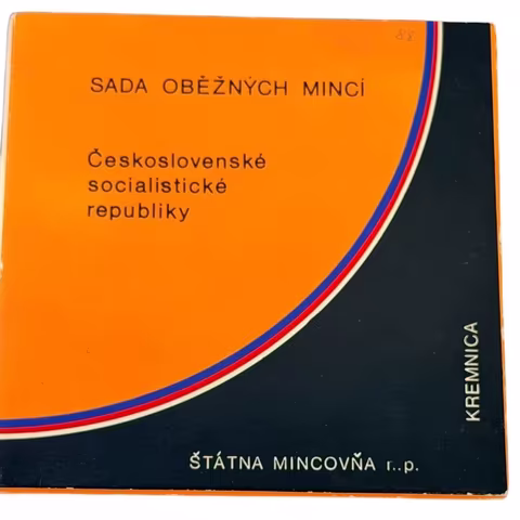 Sada oběžných mincí 1988 - v etui, nep. opotřebovaný přebal_7 ks