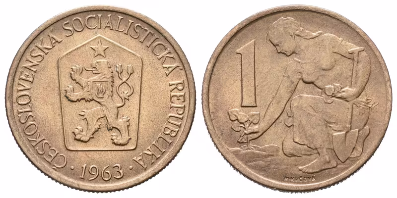 1 Koruna 1963