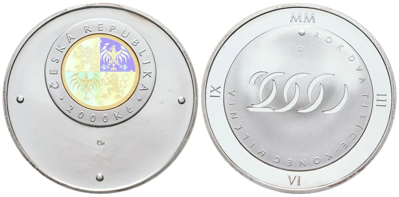 2000 Kč 2000 - Rok dva tisíce - konec milénia, PROOF