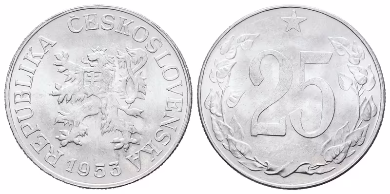 25 Haléř 1953 B