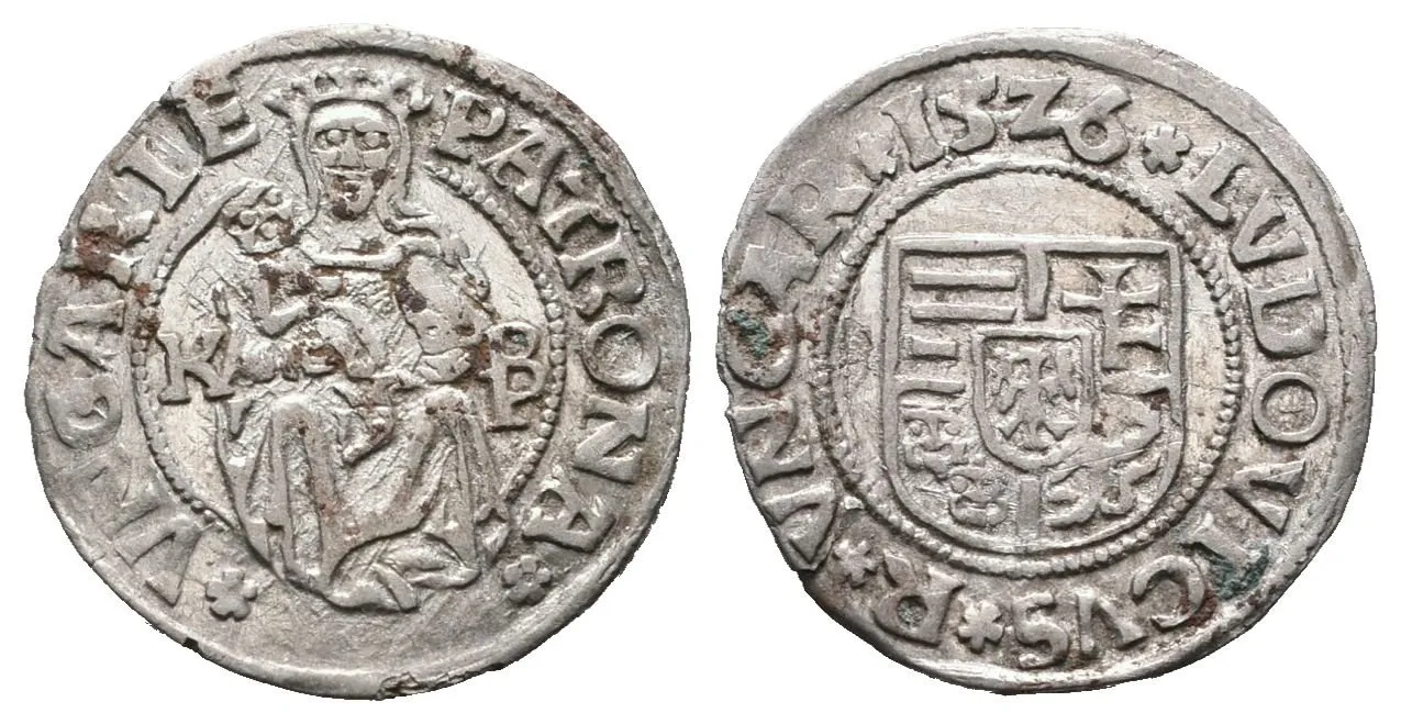 Uhersko, Denár 1526 K-B