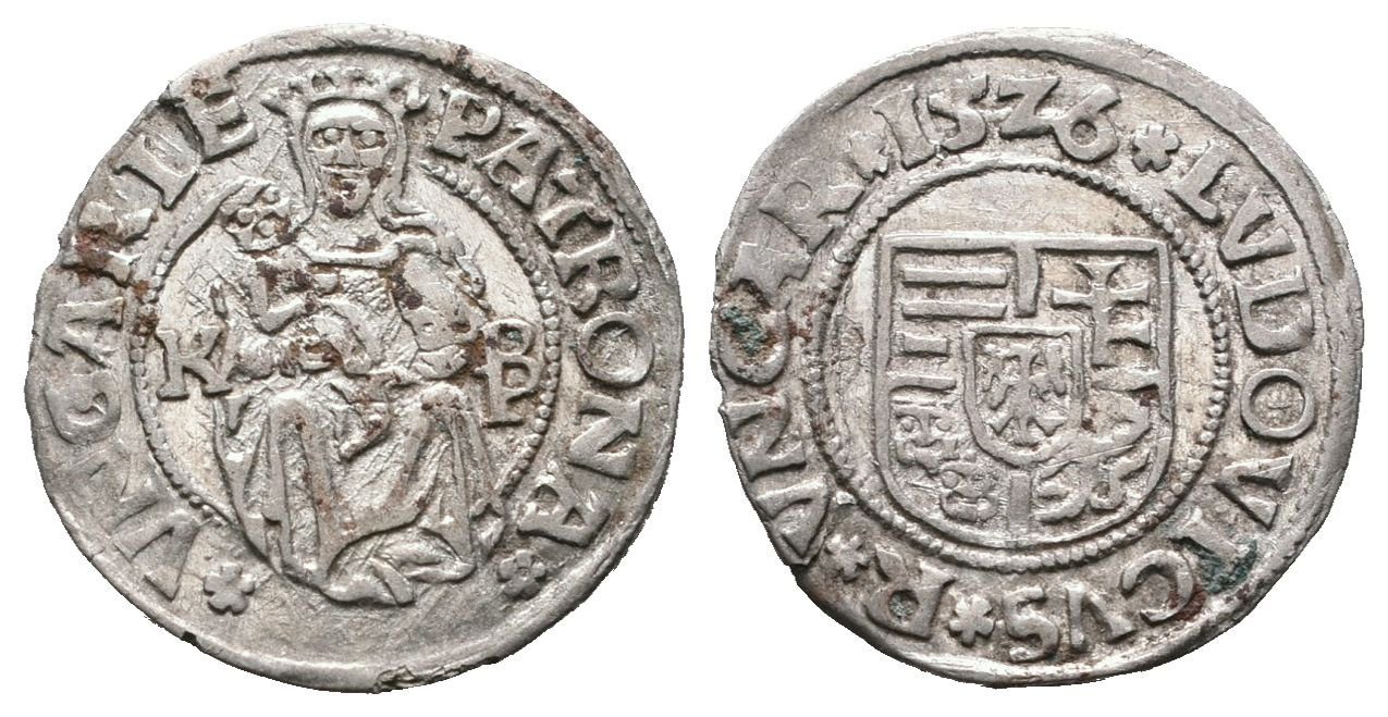 Uhersko, Denár 1526 K-B