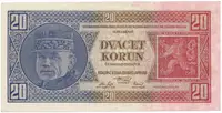 20 Koruna 1926, série Ff, Hej.21c2 - fotografie 2