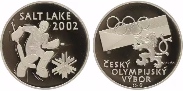 AR Medaile 2002 (L. Kozák) - Hokej Salt Lake City, PROOF