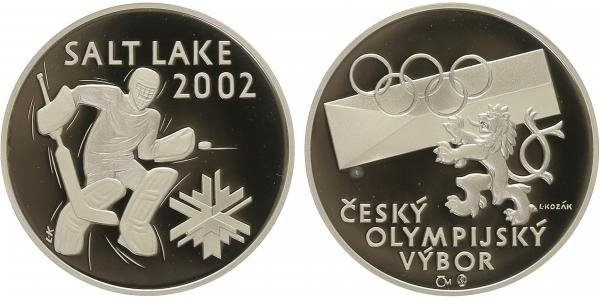AR Medaile 2002 (L. Kozák) - Hokej Salt Lake City, PROOF