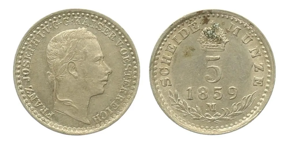 Rakouská a spolková měna, 1857 - 1892 — 1
