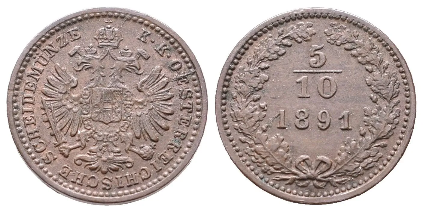 5/10 Krejcar 1891