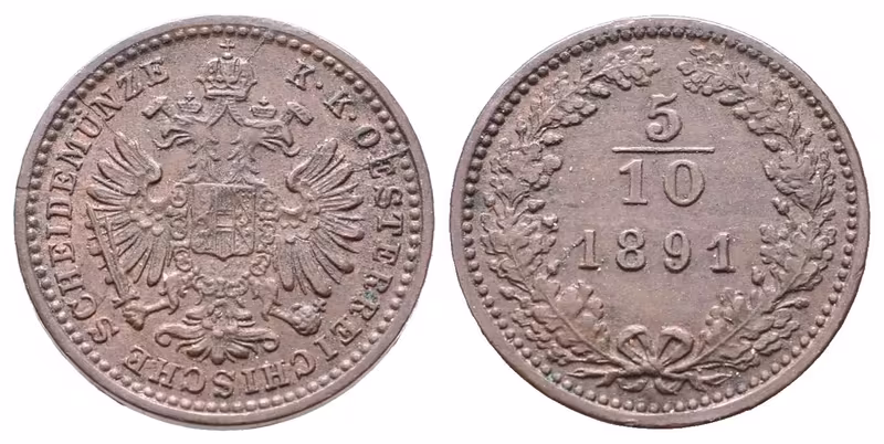 5/10 Krejcar 1891