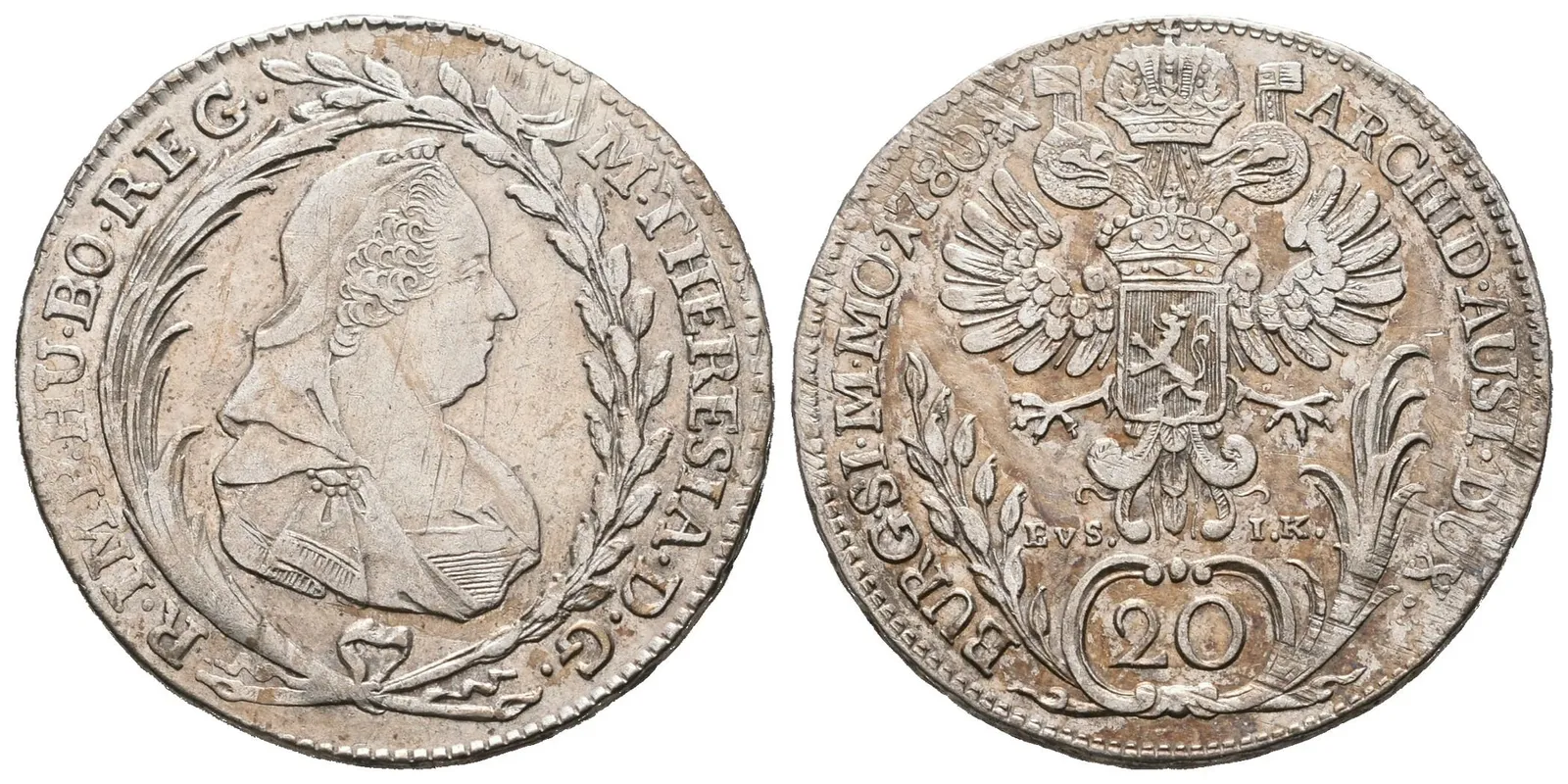Marie Terezie, 20 Krejcar 1780, Praha