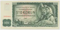 Československo, 100 Koruna 1961, série P, Hej.101dP