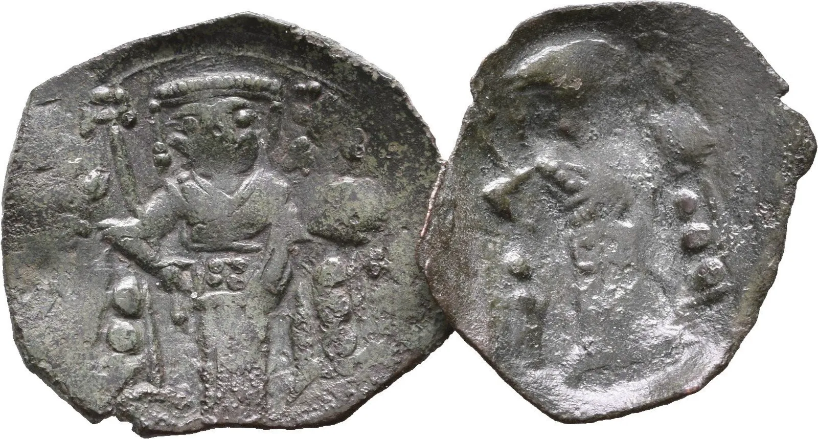 AE Mince/Stameon, Sedící Kristus čelně / Car čelně, minc. Tarnovo, D&D 3.1.2., — 1