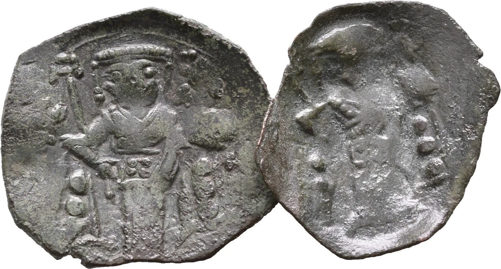 AE Mince/Stameon, Sedící Kristus čelně / Car čelně, minc. Tarnovo, D&D 3.1.2., — 1