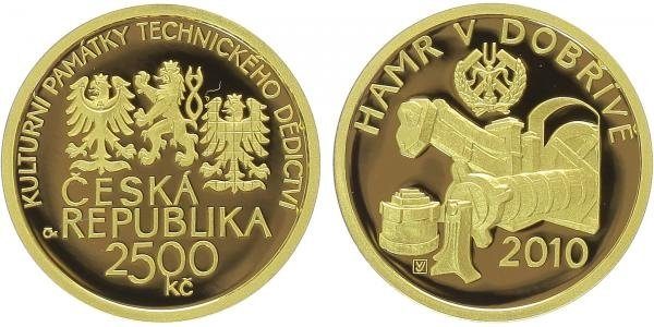 2500 Kč 2010 - Hamr v Dobřívě, PROOF