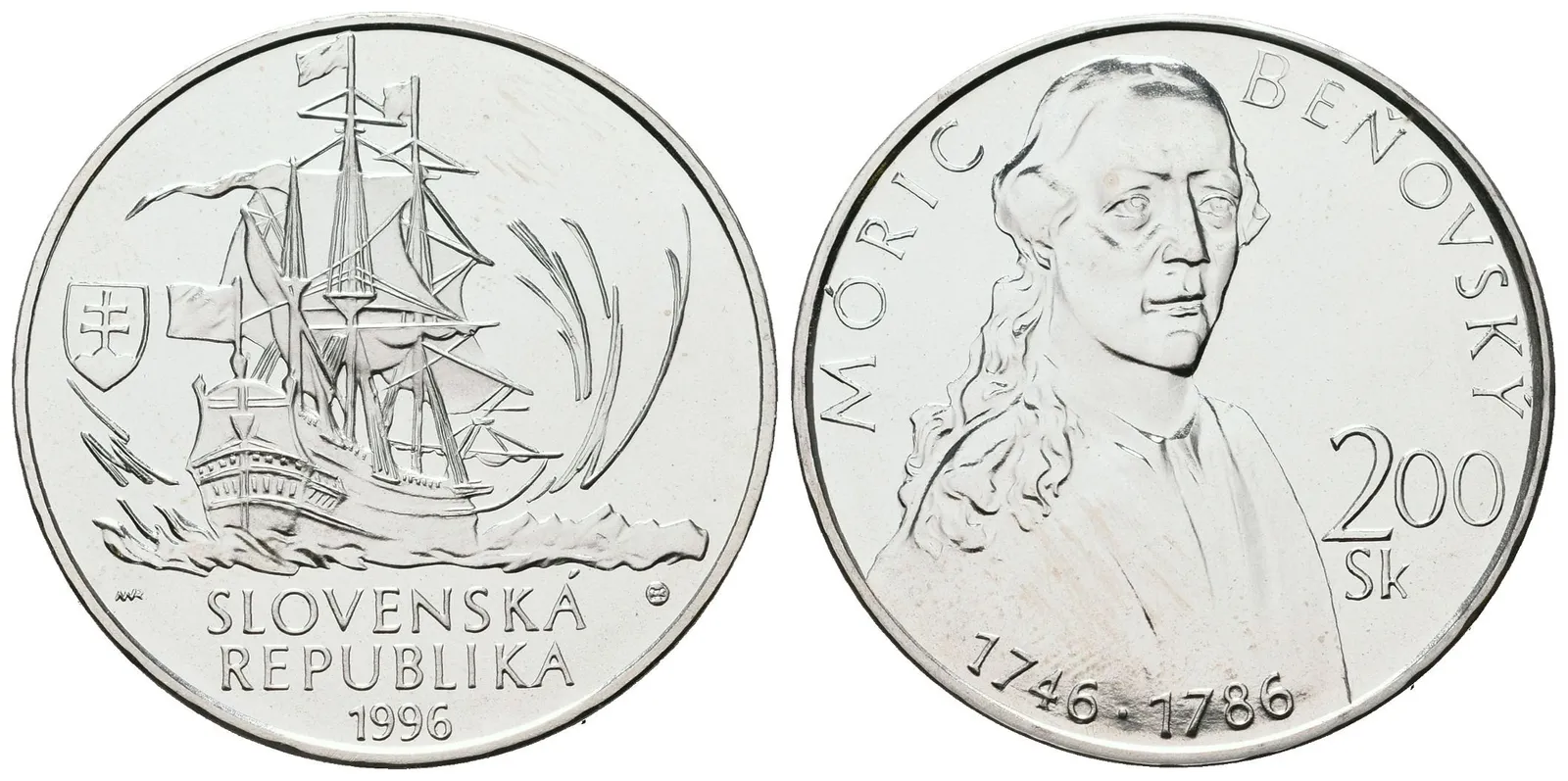200 Sk 1996 - Móric Beňovský, běžná kvalita