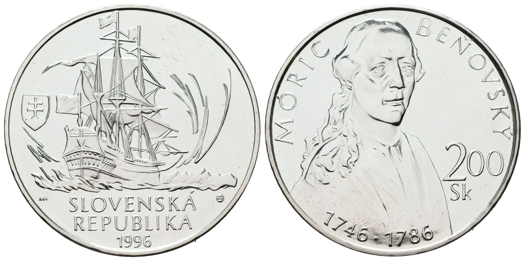 200 Sk 1996 - Móric Beňovský, běžná kvalita