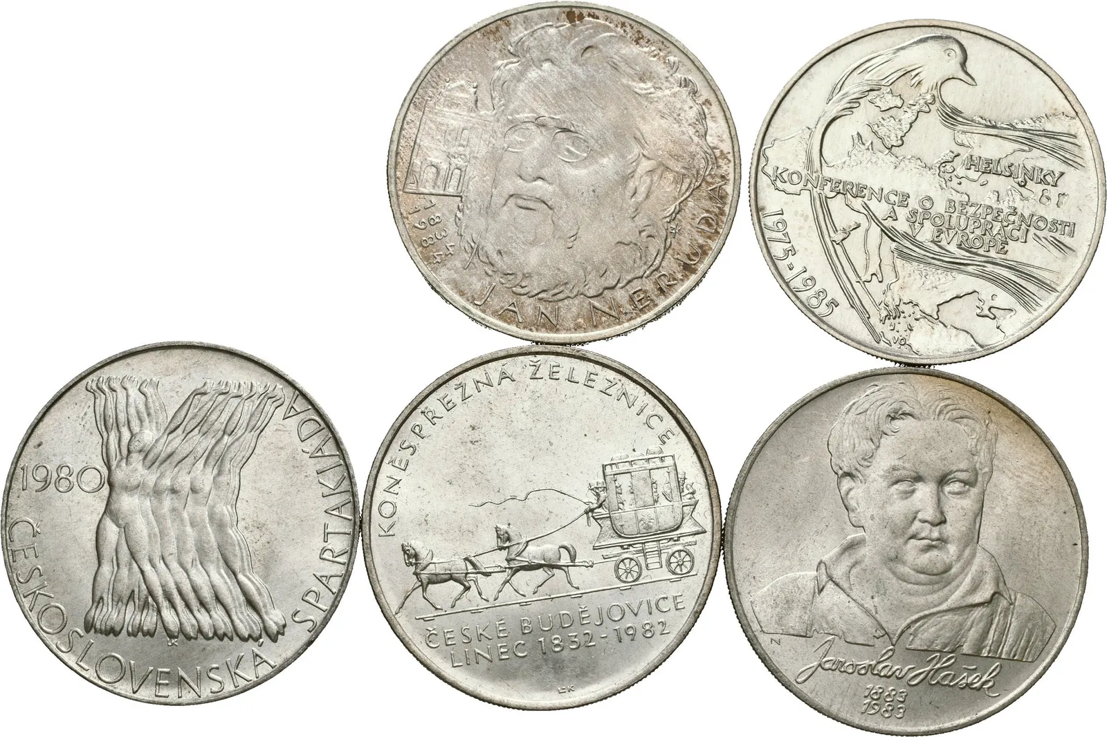 Soubor mincí 100 Kčs - 1980 - Československá spartakiáda, 1981 - Španiel, — 1