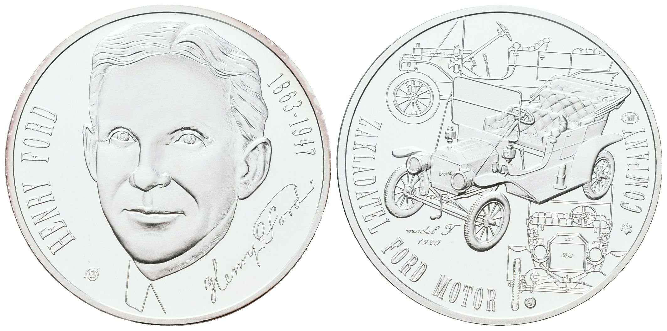 AR Medaile b.l. (2013) - Henry Ford - 150. výročí narození