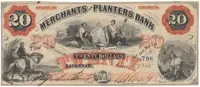 USA - Georgia, 20 Dollar 1860