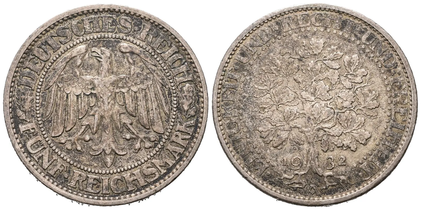 Výmar, 5 Marka 1932 A