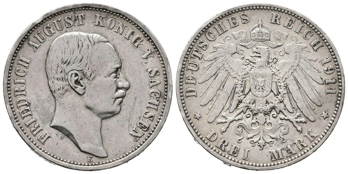 Sasko, Friedrich August III., 1904 - 1918 — 1
