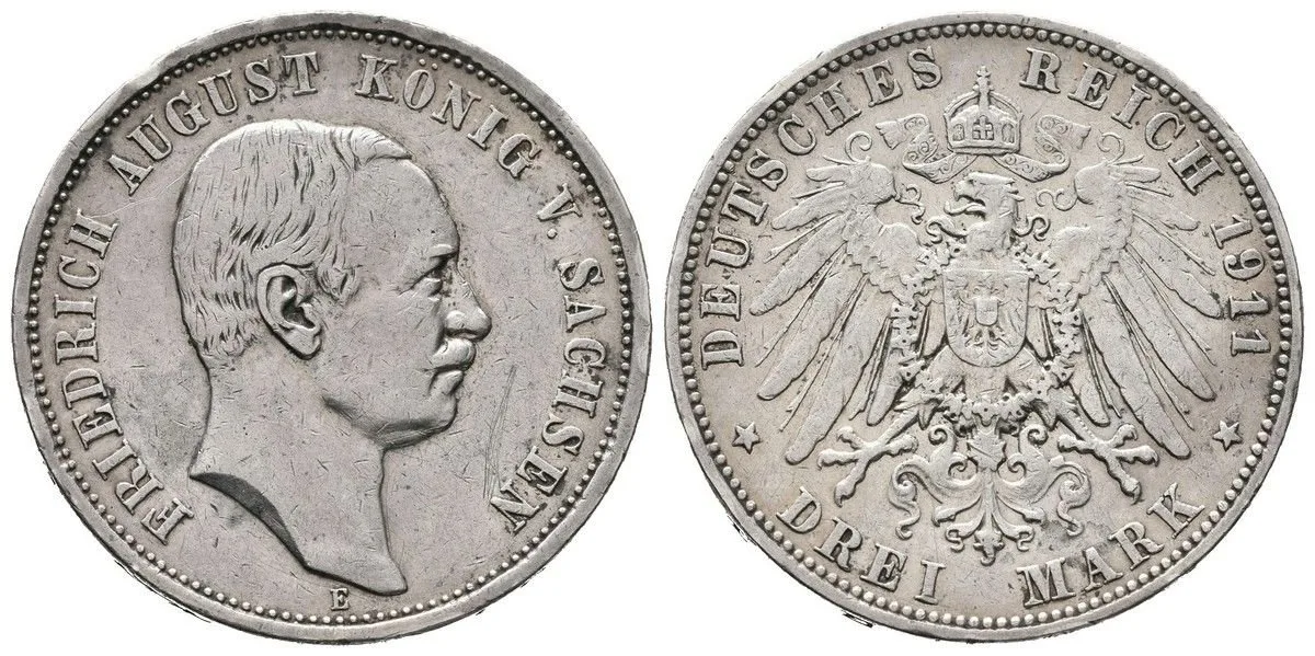Sasko, Friedrich August III., 1904 - 1918 — 1
