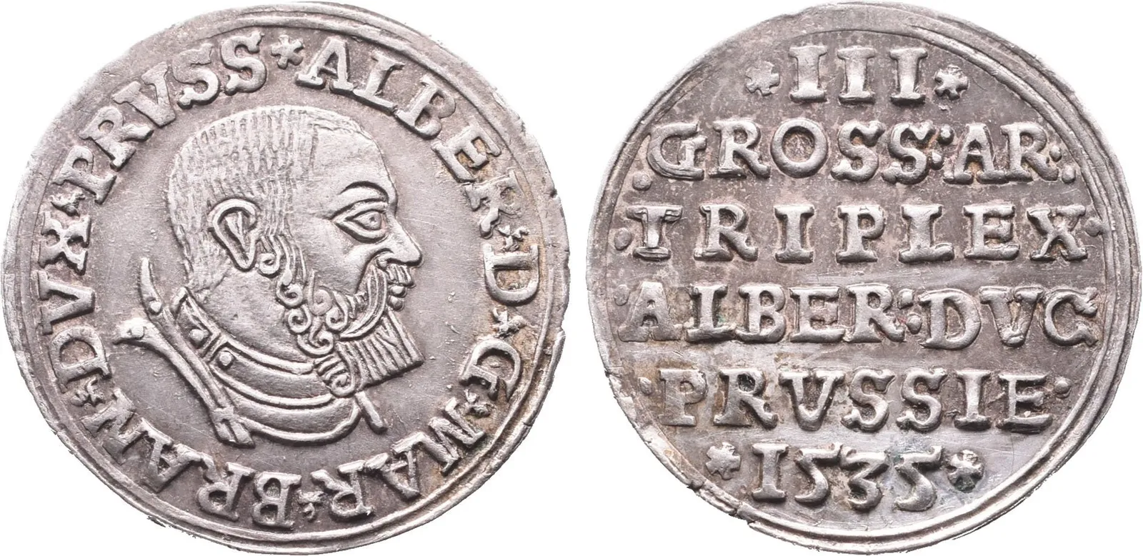 Prusko, III Groš 1535
